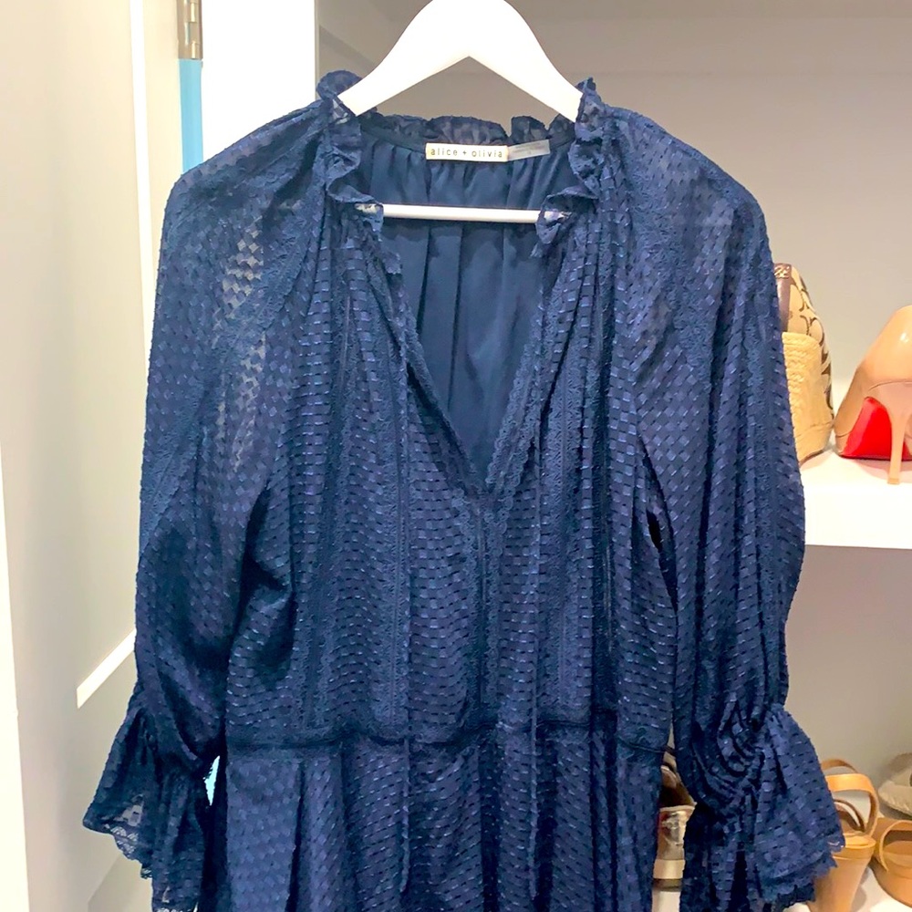 Alice and Olivia Joanne Tiered Dress size 10